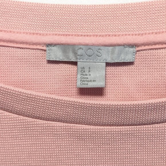 COS Sweatshirt With Shirt Hem Pink Blouse - Picture 8 of 14